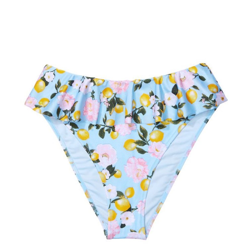 💫VICTORIA'S SECRET SWIM Ruffle High Waist Cheeky Bikini Bottom NWT
